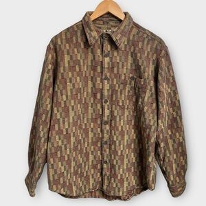 The Territory Ahead Vintage Long Sleeve Patterned Button Up Shirt Large 90’s